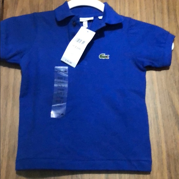 royal blue lacoste t shirt